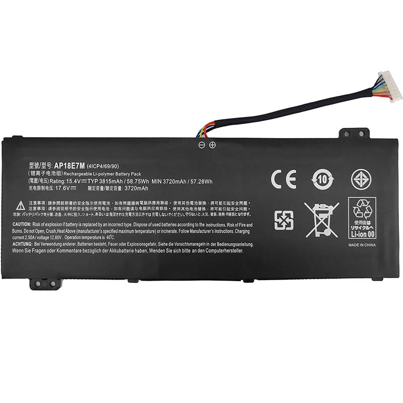 57.28Wh AP18E8M Akku Passt Acer Predator Helios 300 (PH317)
