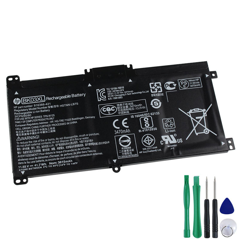 41.7Wh Akku Passt HP Pavilion 14m-ba100 x360