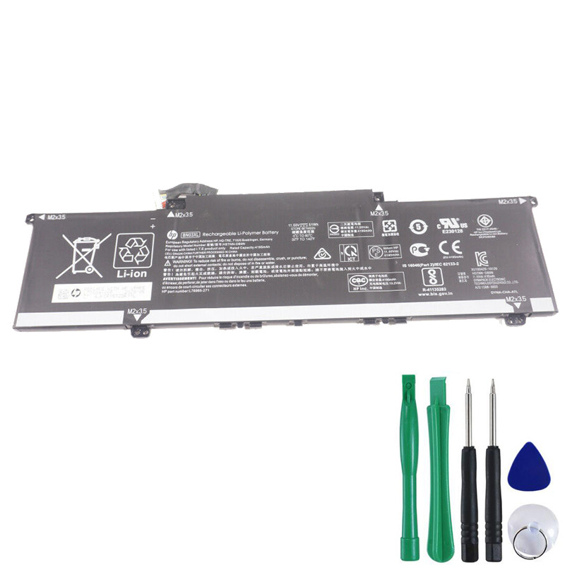 51Wh Akku Passt HP ENVY 13-ay0000 x360 Convertible Laptop PC (8JN85AV)