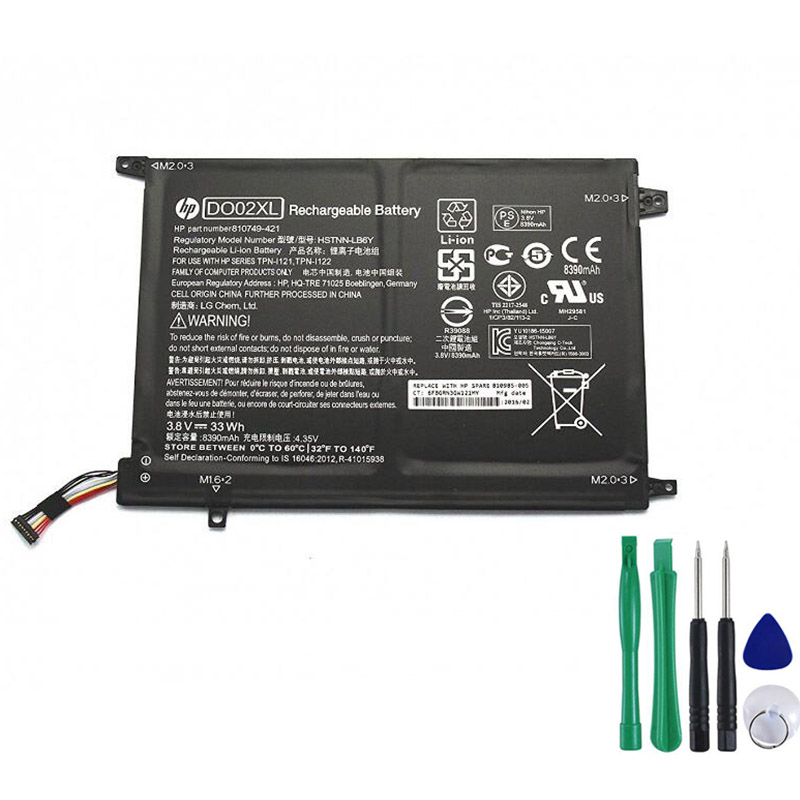 33Wh Akku Passt HP Pavilion x2 10-n000 Serie