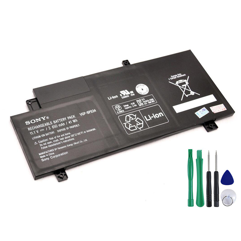 41Wh Akku Passt Sony VGP-BPS34 Akku Passt Sony Vaio Fit 15 SVF15A Serie