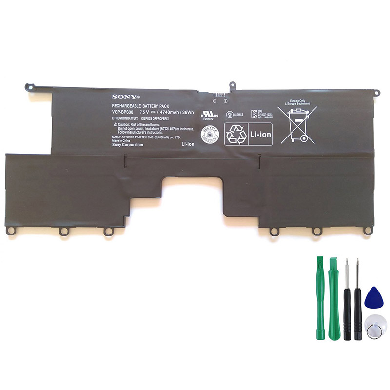 36Wh Akku Passt Sony VGP-BPS38
